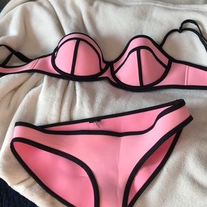 Pink triangl bikini